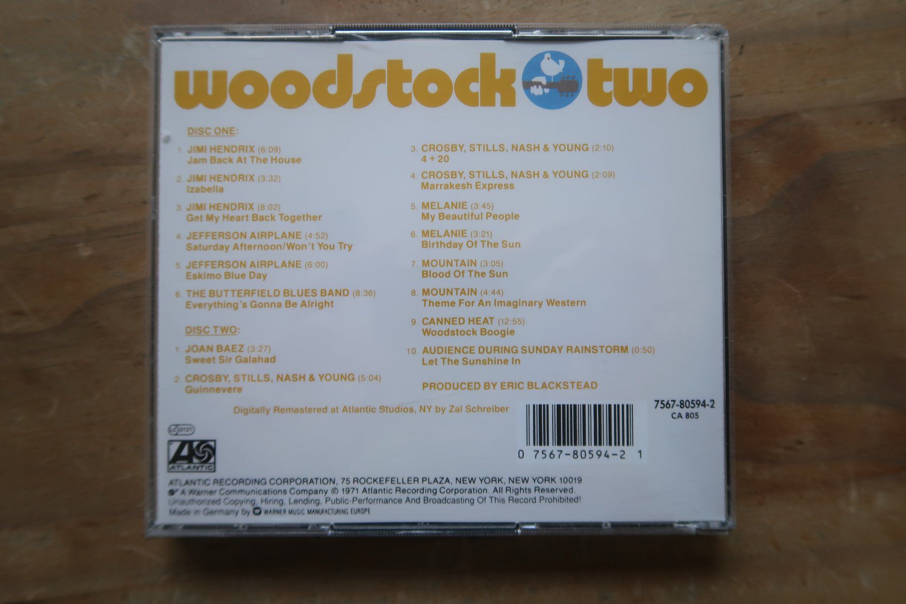 CD: WOODSTOCK TWO - 2x CD – Usato da Basel venduto da Patiscat 1
