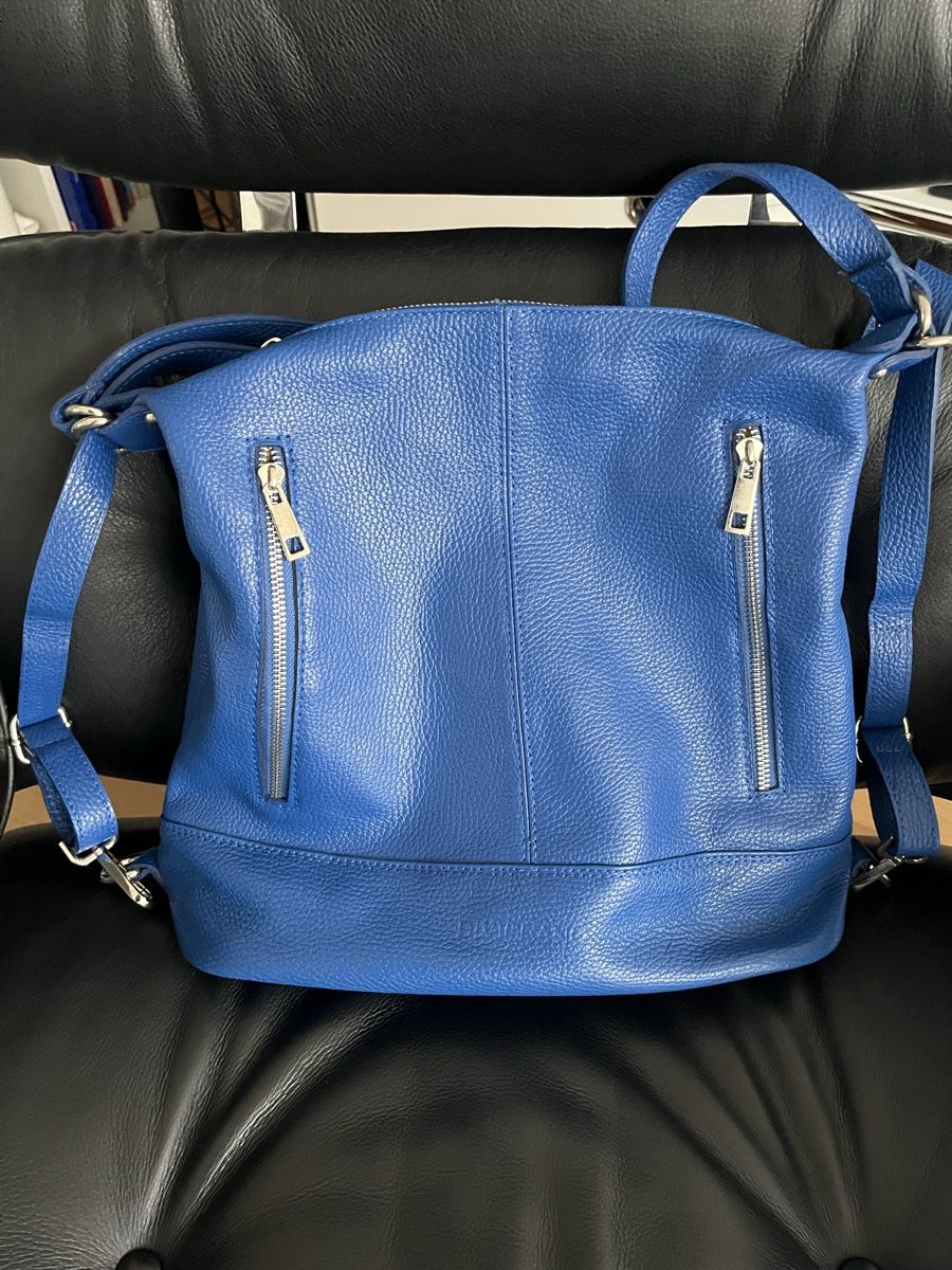 Borse da donna: Ledertasche / Lederrucksack kombiniert – Nuovo (secondo la descrizione) da Bolligen venduto da Vroni23