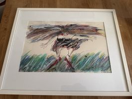 Expressive Originalarbeit – Figur in Bewegung – signiert 