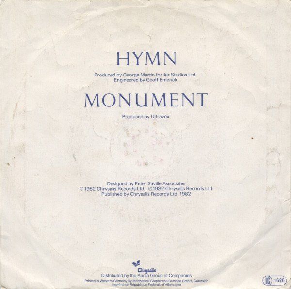 Vinyles: Ultravox: Hymn 7" – D'occasion à Steinhausen par Vilivinili 1