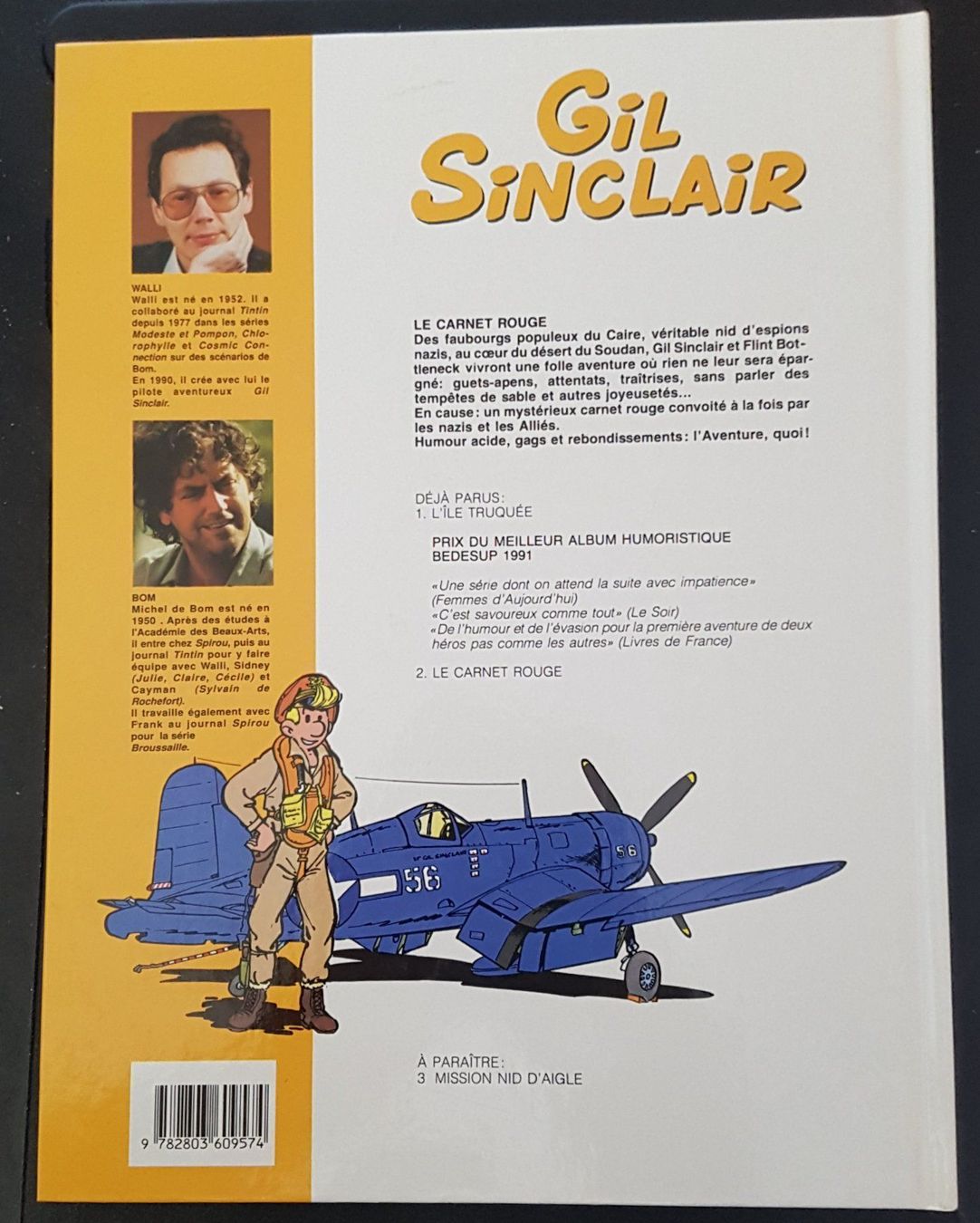 Fumetti: Gil Sinclair  N 2  E.O.    Le carnet rouge   (T.B.E.) – Usato da Prévonloup venduto da bitume1975 2