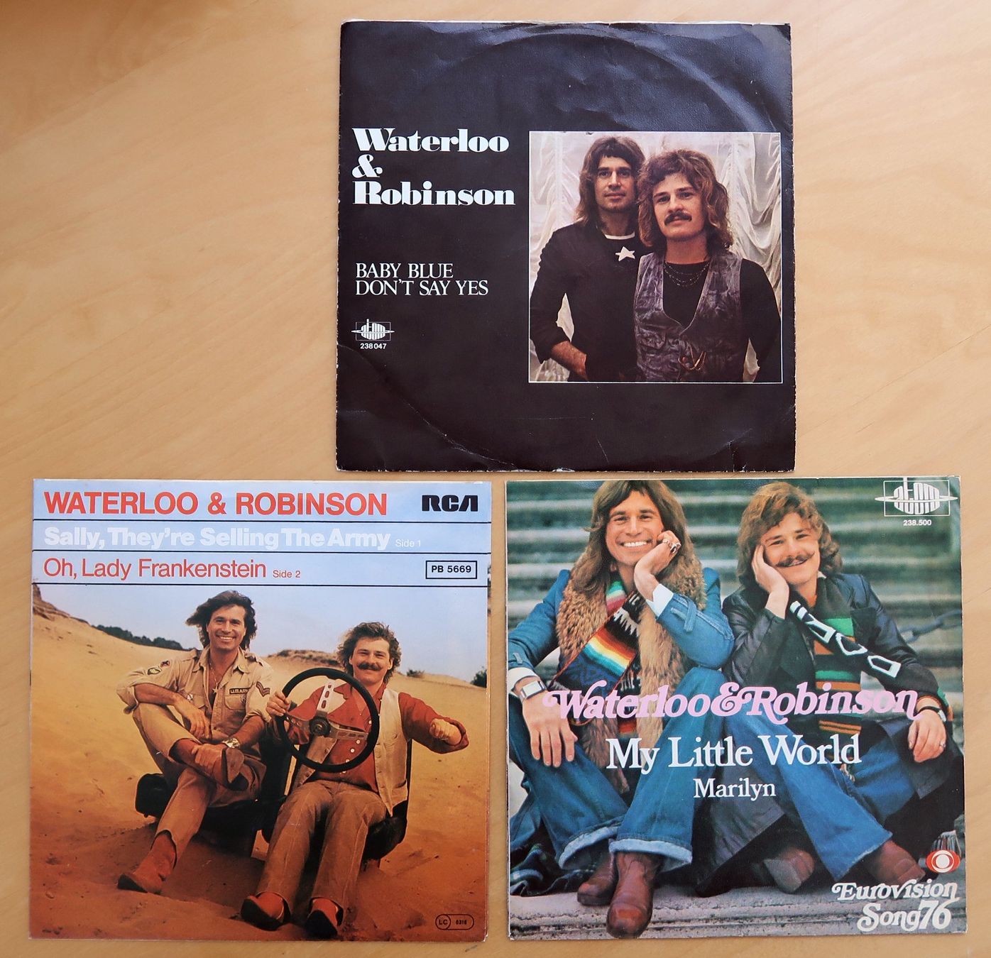 Dischi in vinile: WATERLOO & ROBINSON - 3 VINYL SINGLES (VG-/+) – Usato da Hedingen venduto da Studers 1