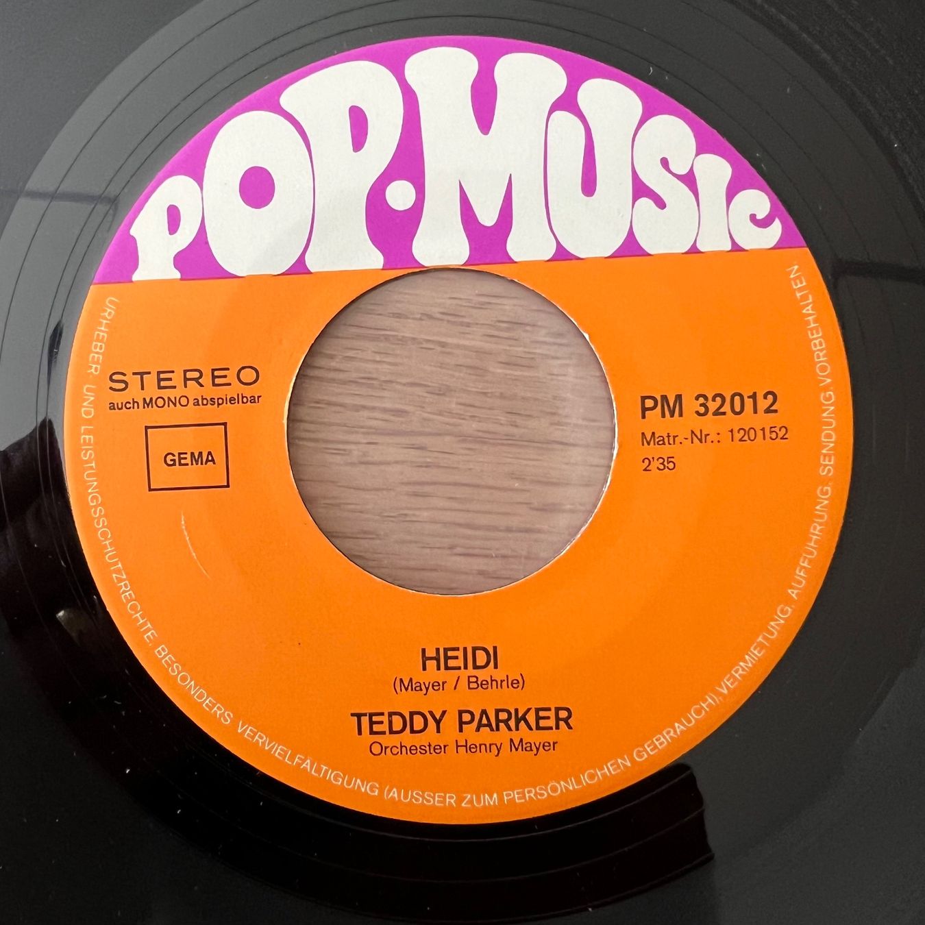 Dischi in vinile: Teddy Parker - Heidi / 1. D-Press. 1971 – Usato da Gais venduto da soundcave57 2