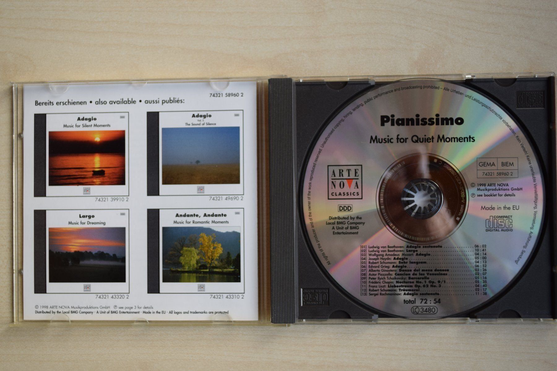 CDs: Pianissimo: Music for Quiet Moments(409) – D'occasion à Reutigen par DONDON55 3