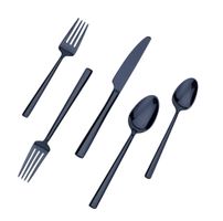 Besteck-Set GINY 30-teilig schwarz