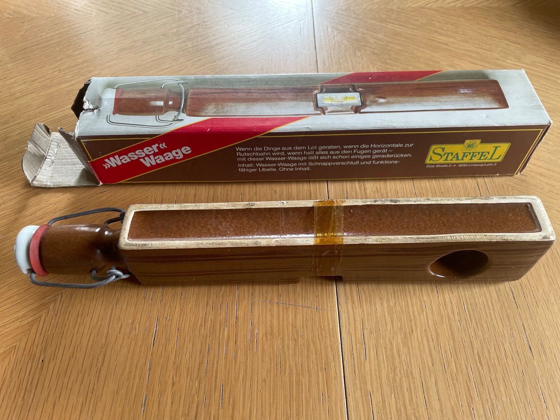 Misurare: Wasserwaage Keramik braun – Nuovo e nell'imballaggio originale da Schübelbach venduto da Dolly990_2 1