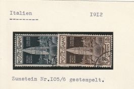 Italien- 1912 Serie gestempelt