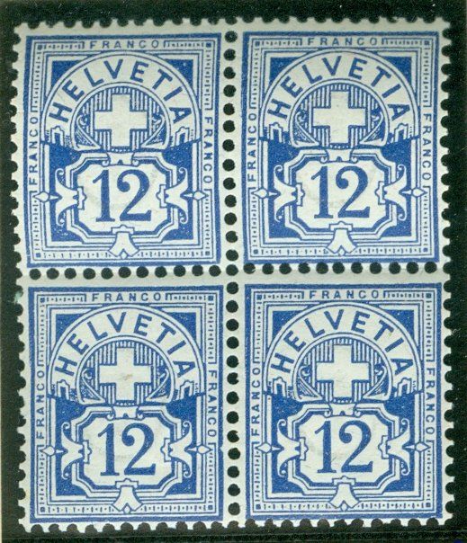 Tutti i francobolli: 1894 Schweiz Freimarken – Usato da Zürich venduto da yago-rot