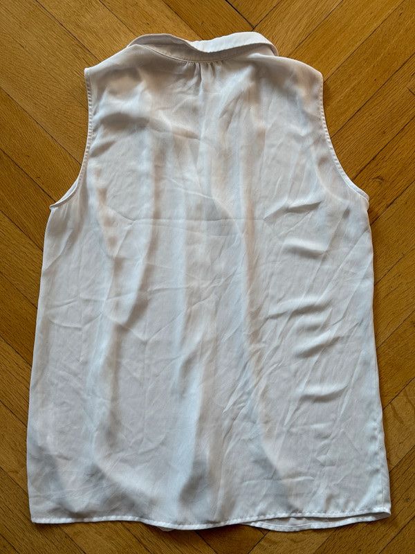 Top: Blouse / Chemisier élégant  Monoprix fluide blanc T.40 – Usato da Lausanne venduto da Stephaniesdressing 6