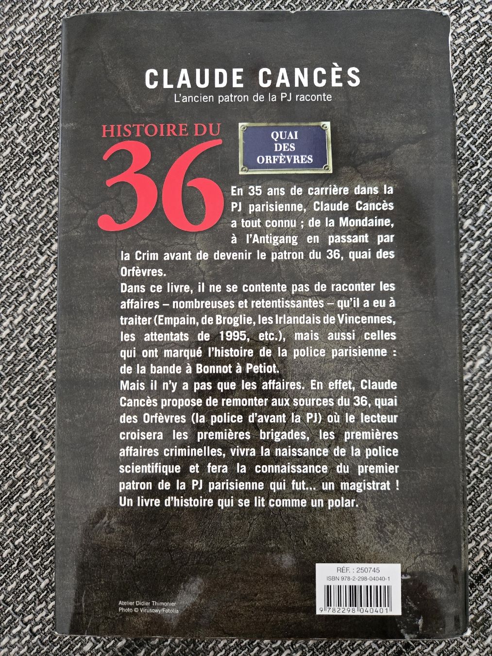 Libri: 36 QUAI DES ORFAIVRES – Usato da La Chaux-de-Fonds venduto da tuoro25 3