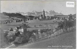 Speicher mit Säntisgebirge