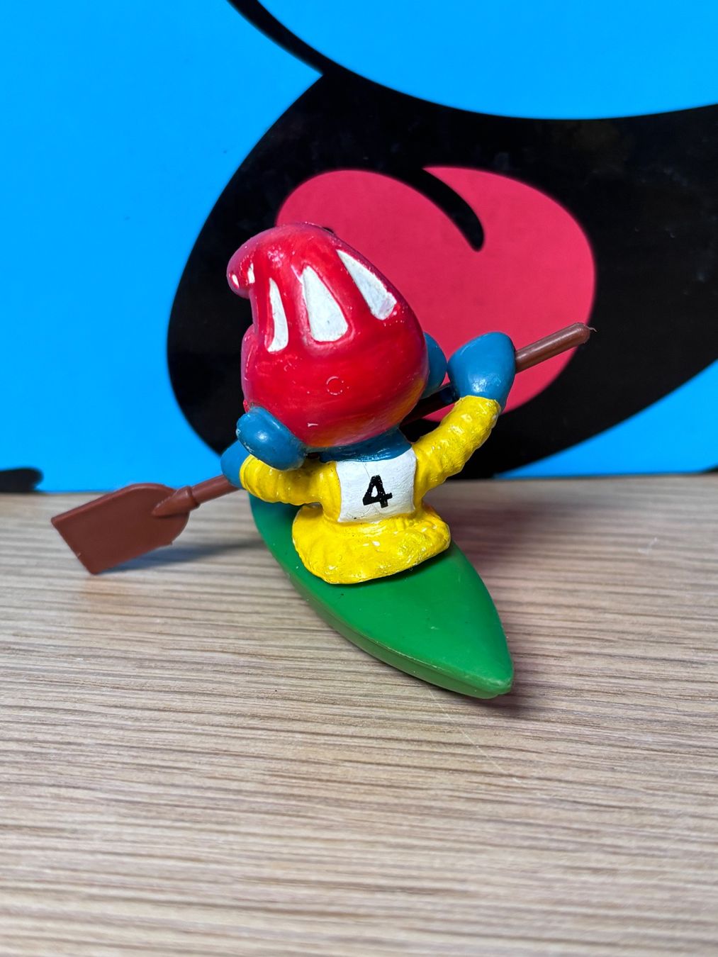 Schleich Statuette: Kanu-Schlumpf, neue Rückennummer – Usato da Lyss venduto da Duckszone 1