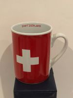 Tasse en porcelaine souvenir drapeau Suisse