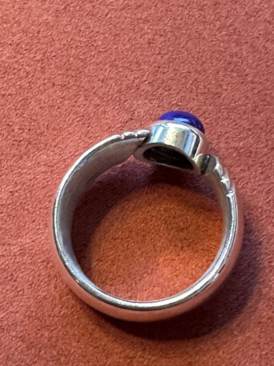 Ringe: 900 Silberring mit dunkelblauen Stein – Gebraucht aus Herbriggen von Sehrazade 3