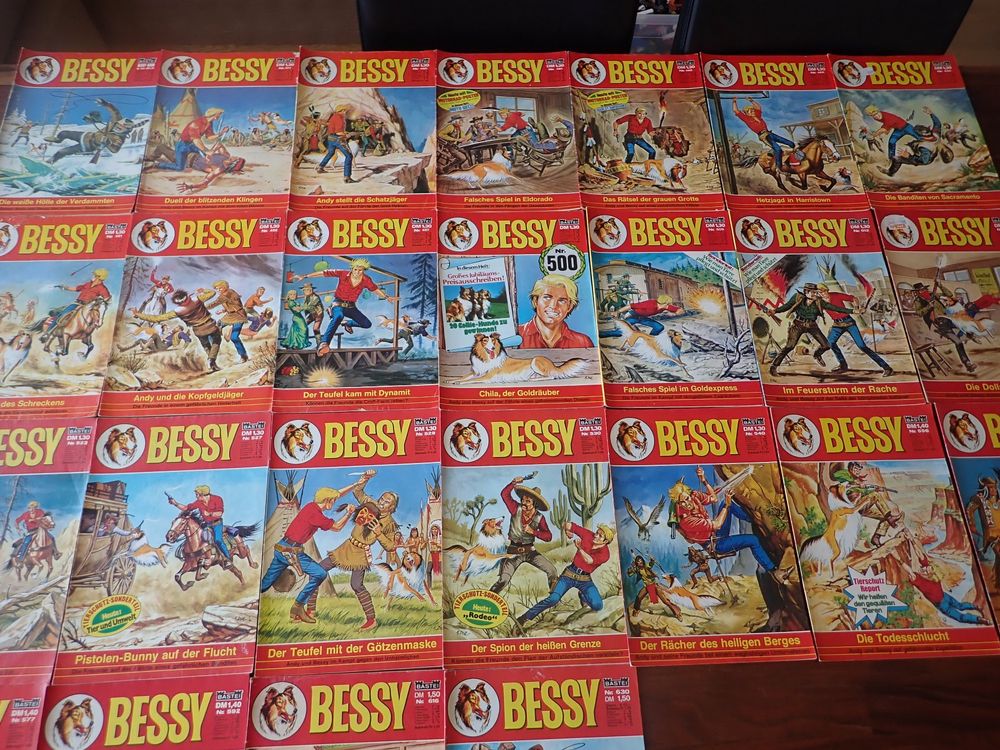25 alte BESSY Comic Hefte BASTEI Verlag ab 1965 (Gebraucht) in ...