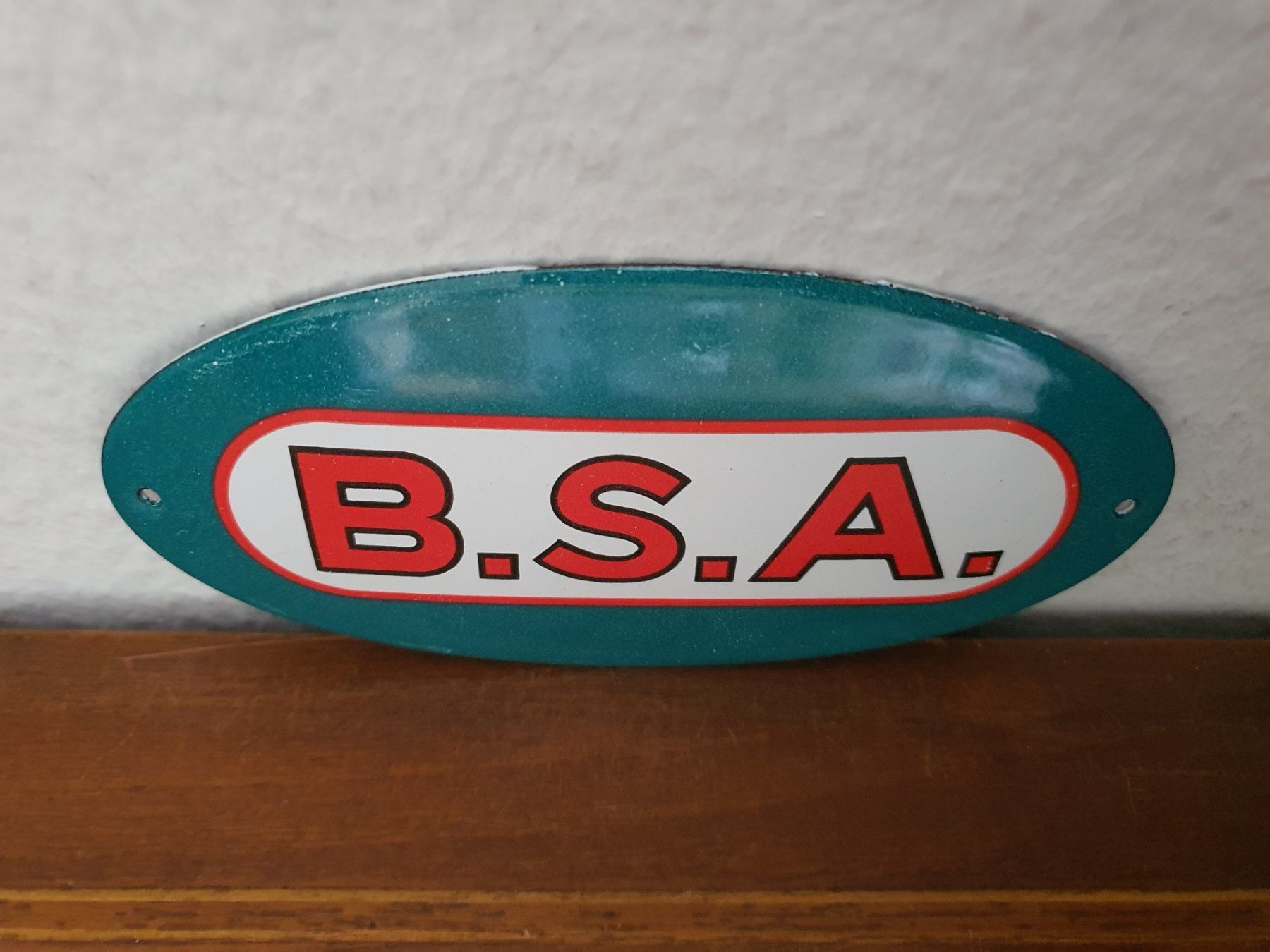 Schilder: Emailschild BSA Motorrad Motorcycles Logo Emaille Schild – Neu (gemäss Beschreibung) aus Schaffhausen von pfanis09 2