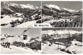 St. Moritz - 4 Bild AK Muottas Muragl
