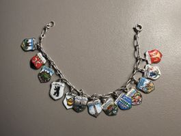 Bettelarmband Wappen Silber 800