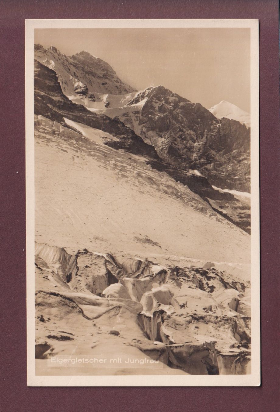 Cartoline postali: EIGERGLETSCHER - Jungfrau – Usato da Pully venduto da nicecards