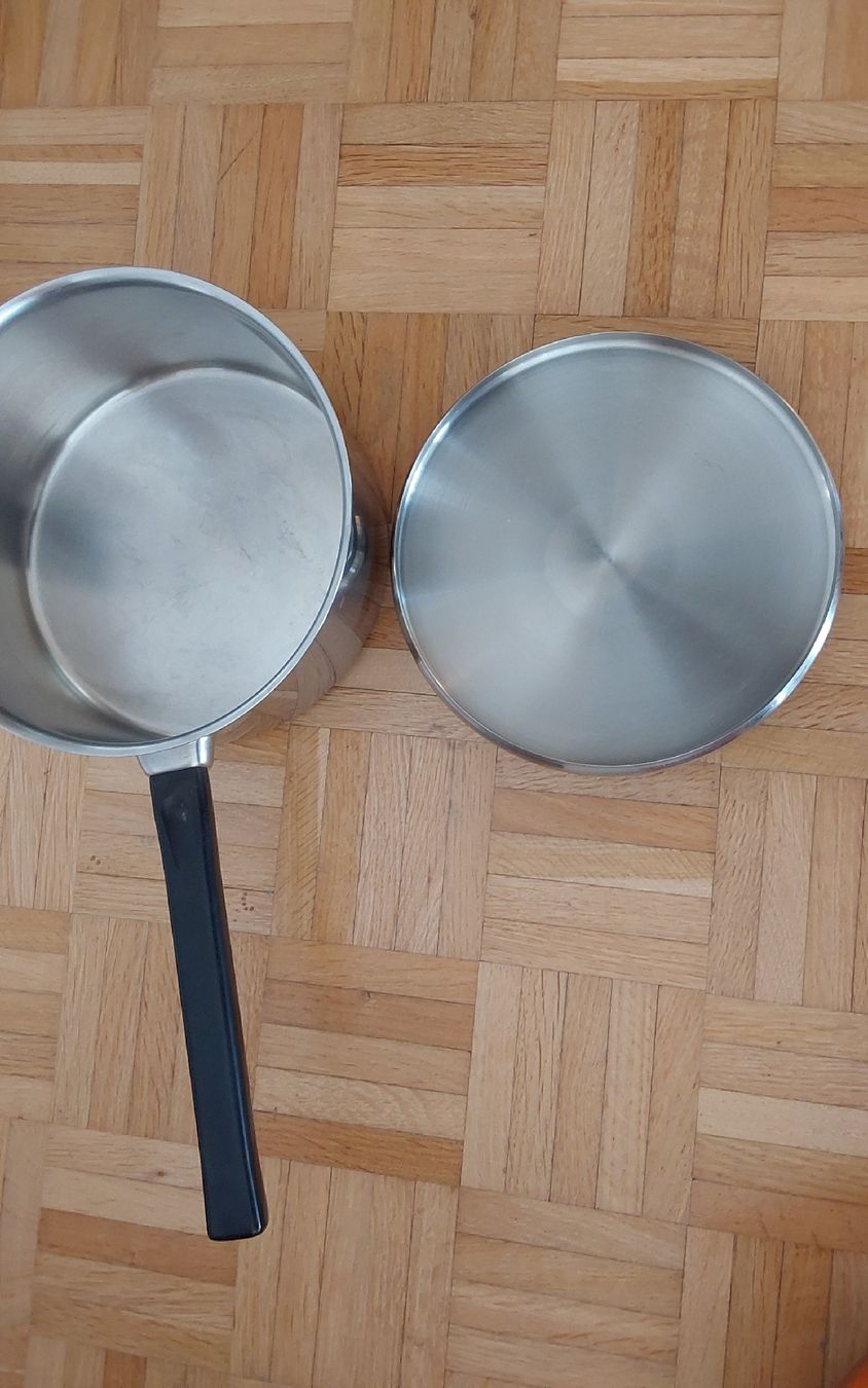 Padelle: Chromstahlpfanne mit Deckel Silcro 22 – Usato da Köniz venduto da scopello12 1