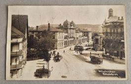 Winterthur, Bahnhofplatz, gelaufen 1921