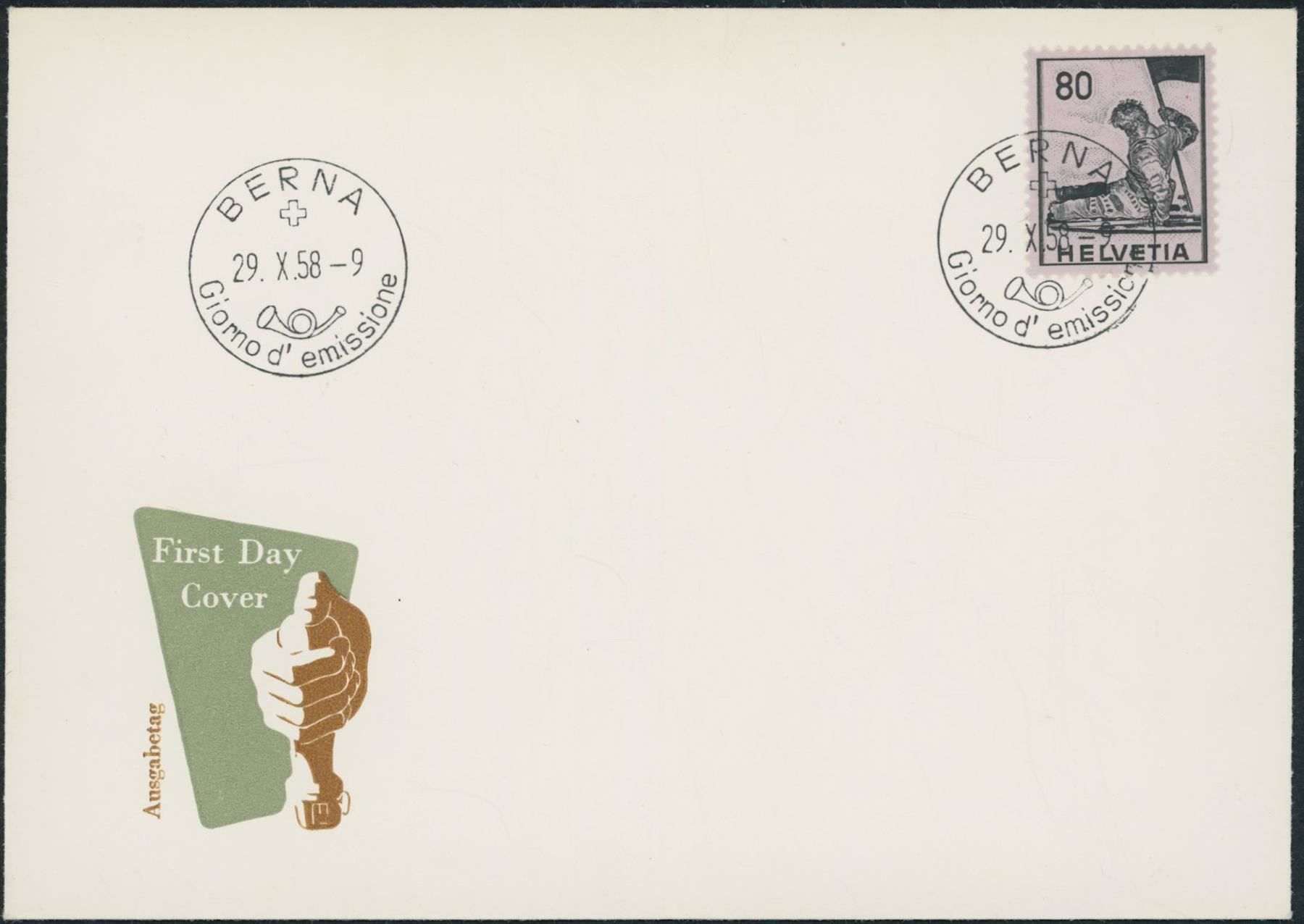 Tutti i francobolli: 1958 - Historische Bilder - FDC U1 • it – Usato da Schindellegi venduto da leecollect 1