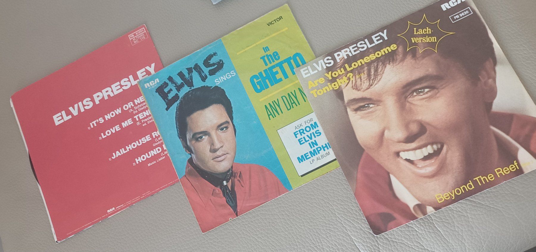 Schallplatten: 3 × 7" Single ELVIS PRESLEY – Gebraucht aus Hägendorf von Plattenhardt 1