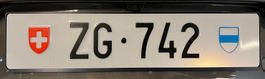Kontrollschild ZG 742