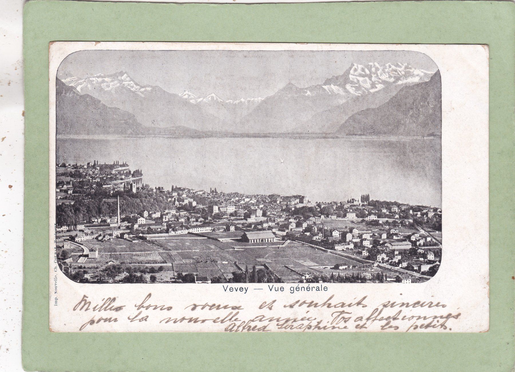 Cartoline postali: Vevey 1919 – Usato da Herisau venduto da Lisegrat2008