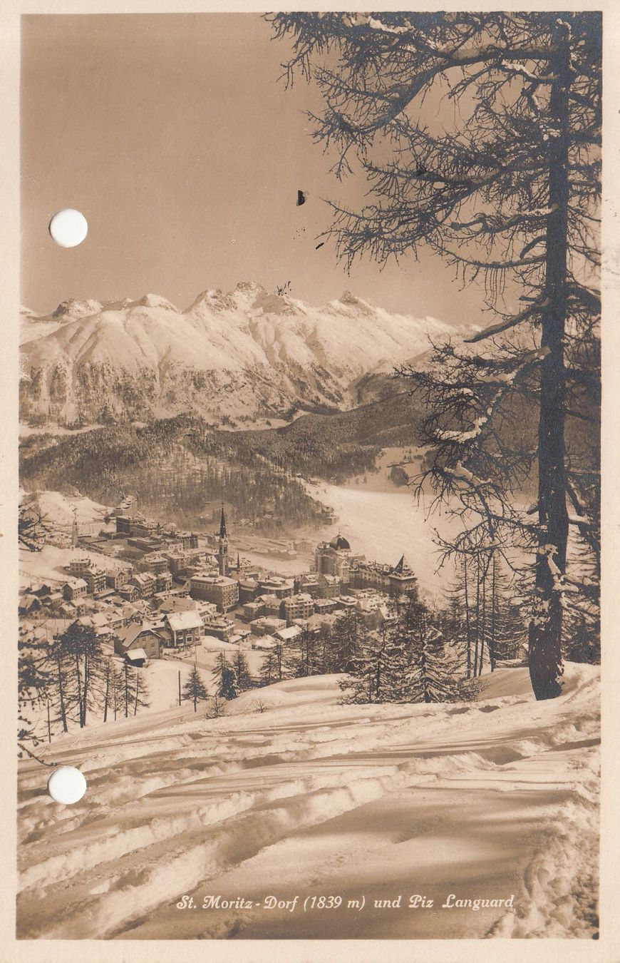 Cartoline postali: St. Moritz-Dorf 1928 – Usato da Bürglen TG venduto da StampGraf