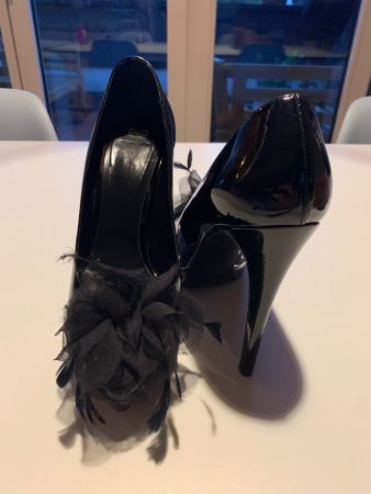D&G / Dolce & Gabbana High Heels (Gr. 41), Lack schwarz