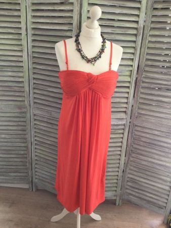Robe bustier ou bretelles orange AP taille L, NEUF