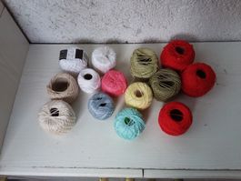Garnresten in verschiede Farben, perfekt für Herbstprojekte!