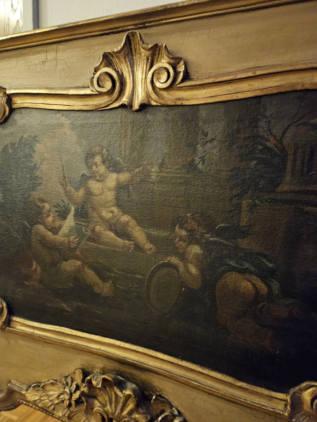 Spiegel: Grosse Barock Spiegel mit Ölgemälde ca 1850 – Gebraucht aus Rickenbach b. Wil von nic_8ljr 2