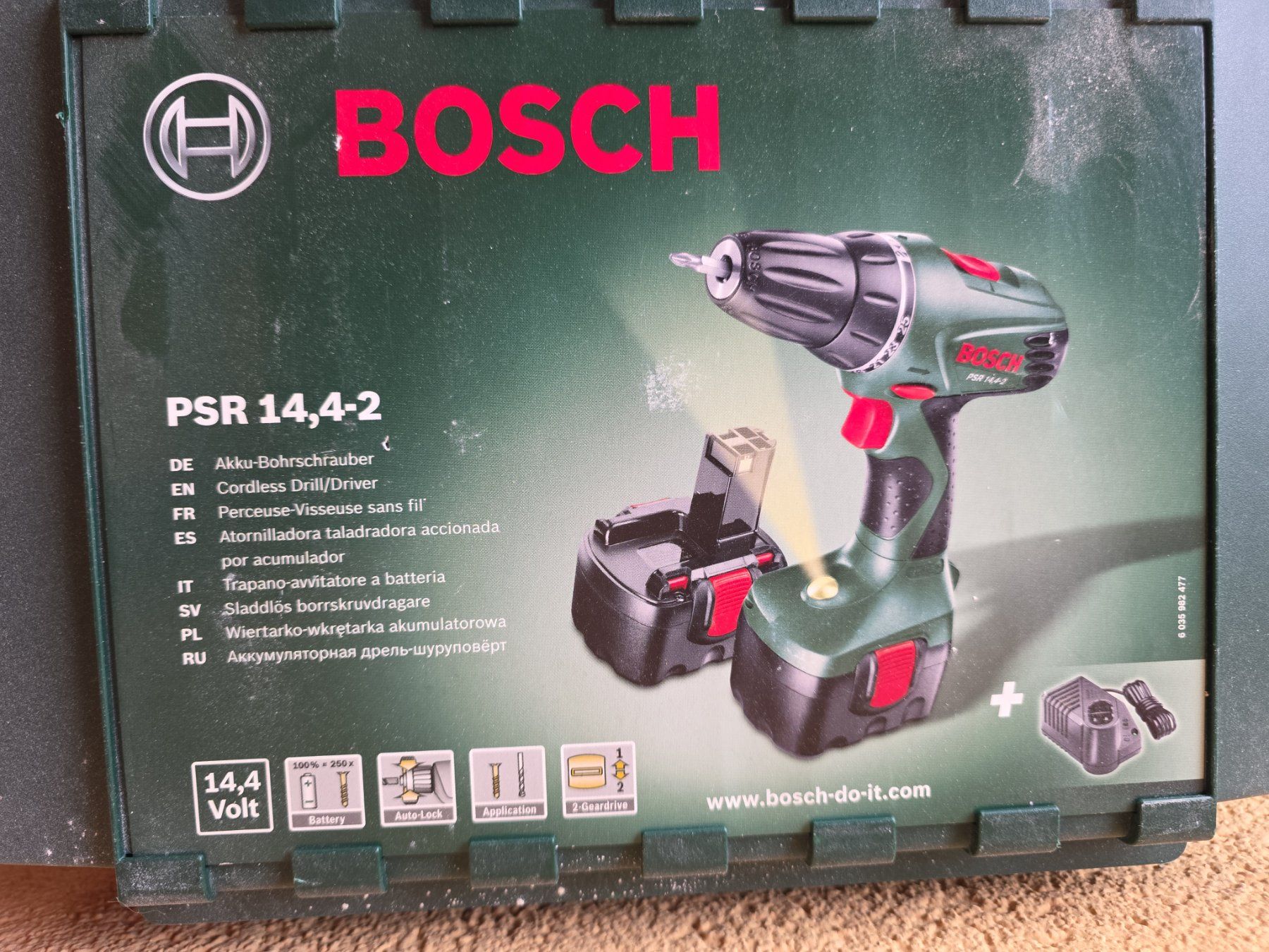 Bosch Trapani: Visseuse-perceuse Bosch PSR 14,4-2, 2 accus+chargeur+coffret – Usato da Attalens venduto da Mishanya