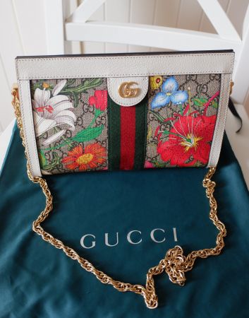 GUCCI GG Pre-Owned OPHIDIA Flora Shoulder BAG
