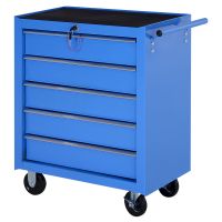 Werkstattwagen mit 5 Schubladen Blau