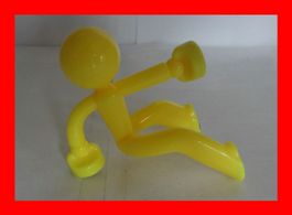 Schlüsselaufhänger Strongman GELB YELLOW Schlüsselhalter