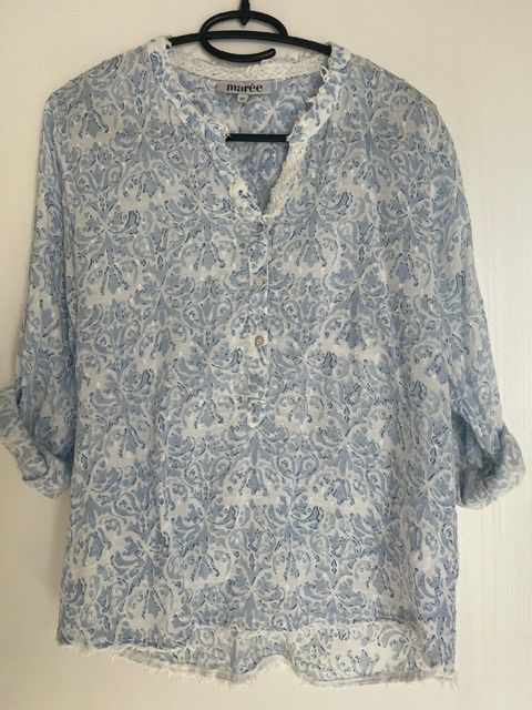 Anouk Blusen: Anouk Marée Bluse Gr. M blau/weiss – Gebraucht aus Aesch ZH von niro007