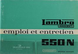 BEDIENUNGSANLEITUNG | LAMBRO 550N FOURGONNETTE | AB 09.1968