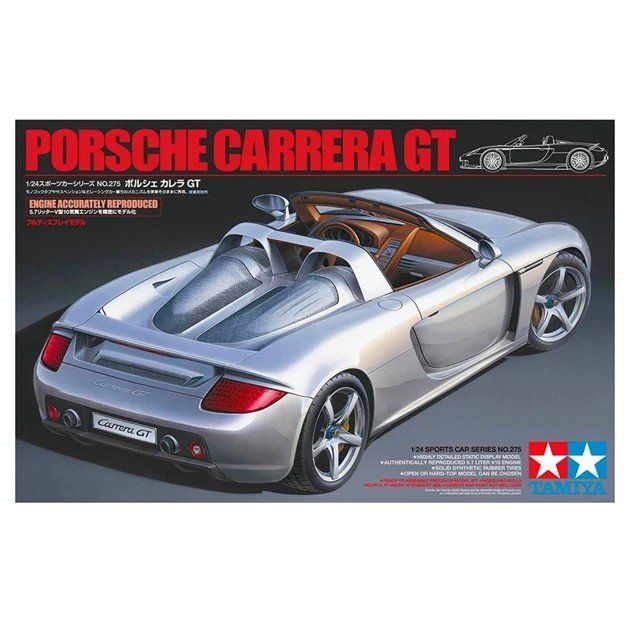 Tamiya Modellini d'auto: Porsche Carrera GT - 1:24 Tamiya – Nuovo e nell'imballaggio originale da Tafers venduto da Damm22