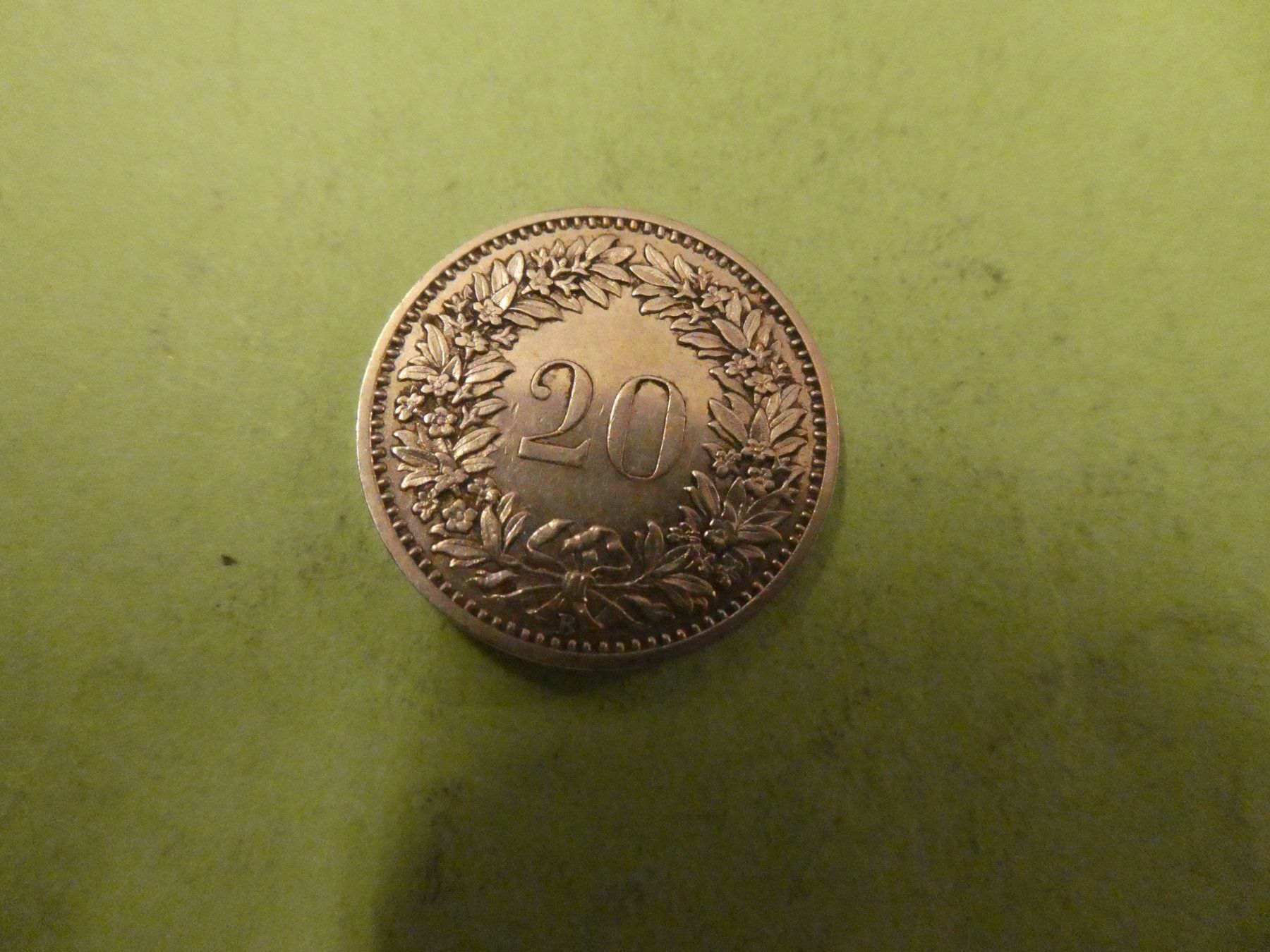 Toutes les monnaies: Schweiz 1898, 20 Rappen – Neuf (Voir description) à Hinterforst par Rohusri 1
