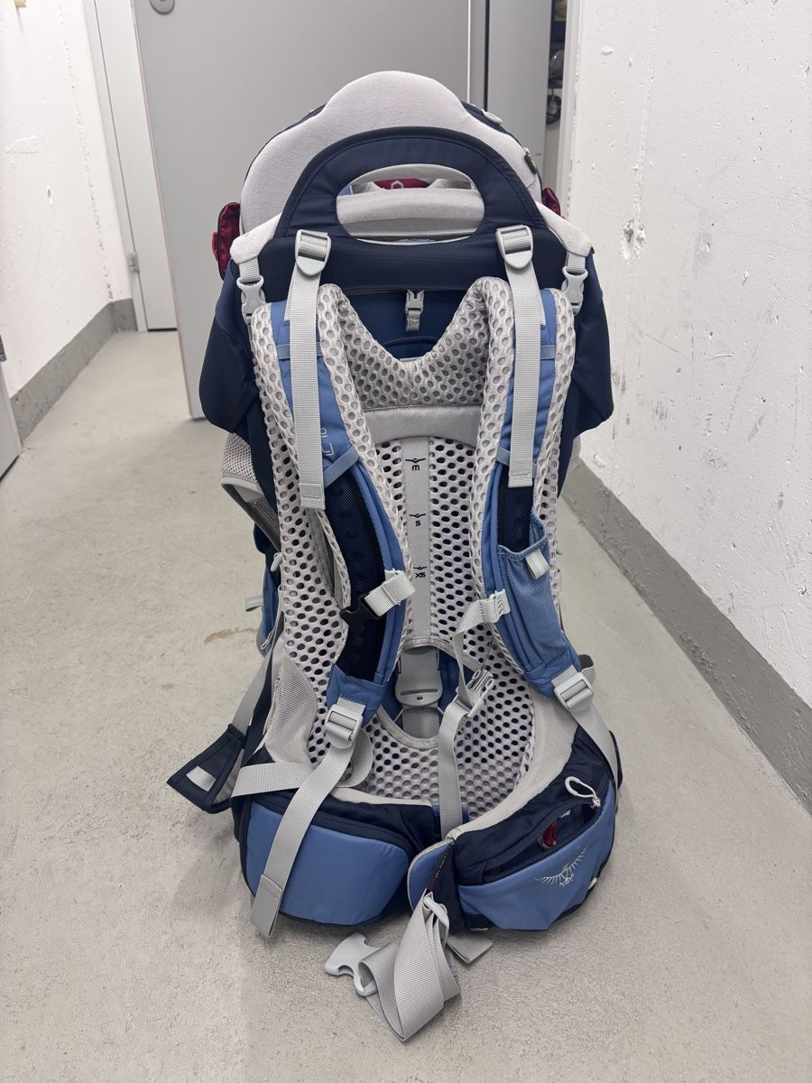 Osprey Marsupi portabebè: Osprey Poco AG Plus Kindertrage blau – Usato da Knonau venduto da mar_v9sx 2