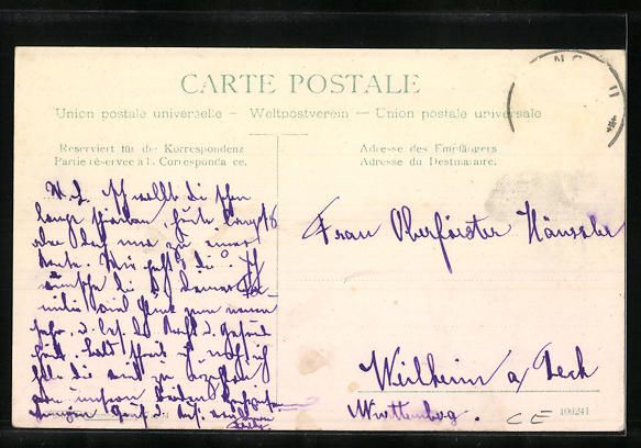 Cartoline postali: AK Langnau, Totalansicht mit Bergen – Usato da Berlin venduto da bartko-reher 1
