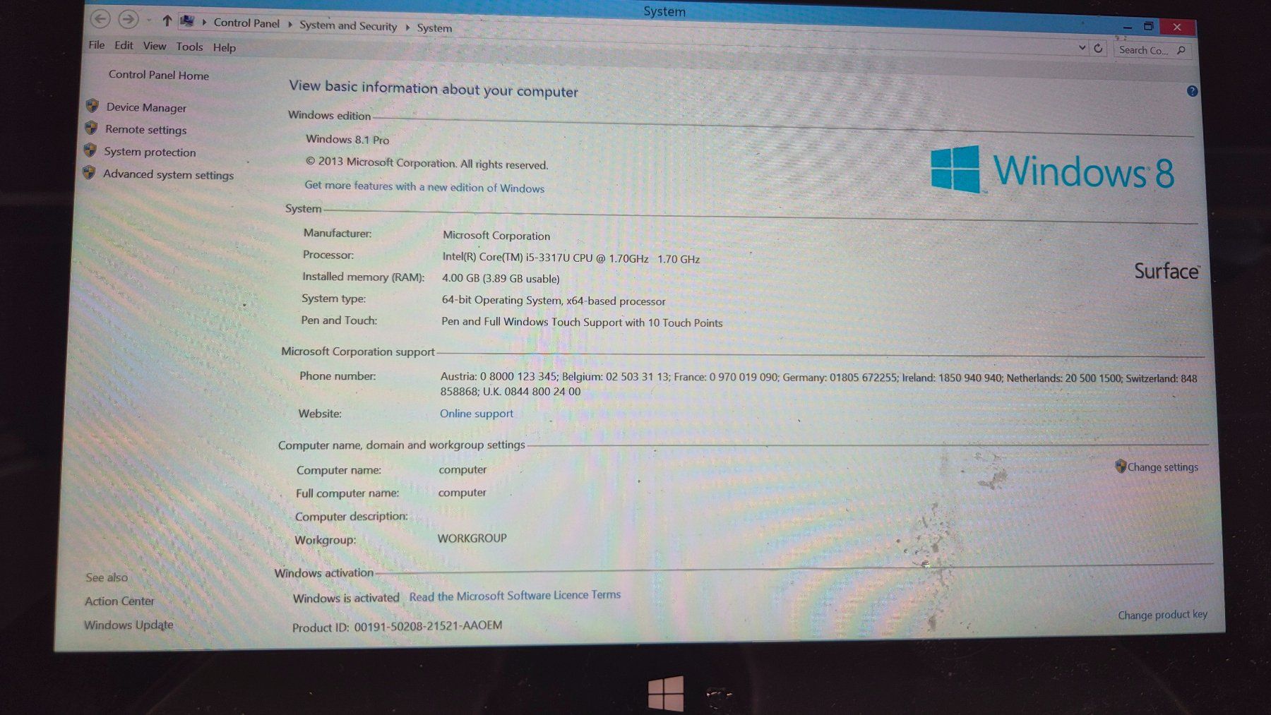 Microsoft Notebook: Microsoft Surface Pro 4 Tablet/Convertible – Usato da Fribourg venduto da Badog 2