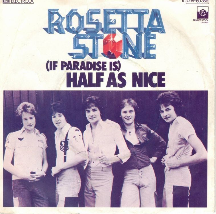 Vinyles: Single7  Rosetta Stone  -- Hal as nice – D'occasion à Rheinau par thealbum