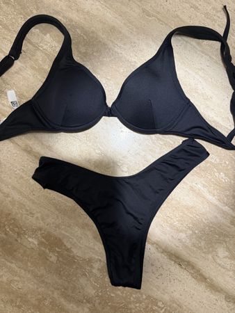 Bikini Set Schwarz Grösse S