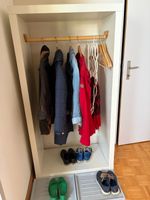 Garderobe/offener Schrank, weiss, 148,5 x 78,5 x 39 cm
