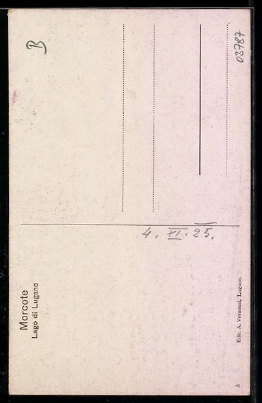 Cartoline postali: AK Morcote, Lago di Lugano – Usato da Berlin venduto da bartko-reher 1