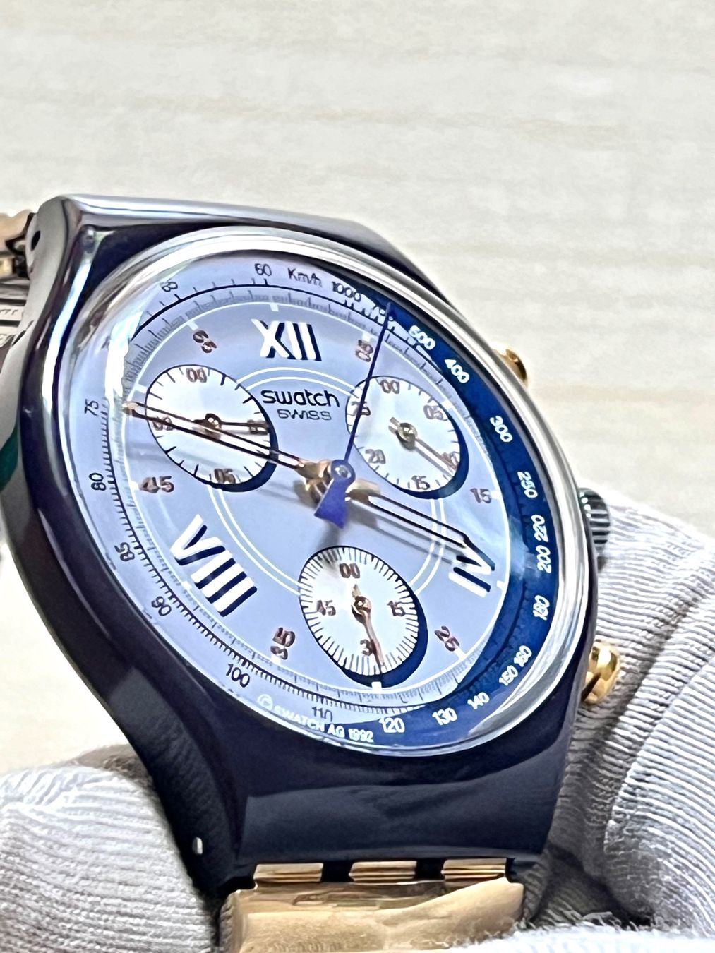 Swatch Orologi: Vintage Swatch Chronograph Uhr – Usato da Grenchen venduto da chththl 5
